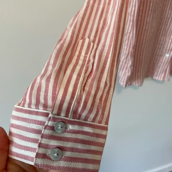 Universal Thread Pinstripe Button Up Shirt - Picture 4 of 12